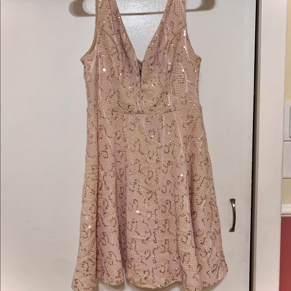 Pink Sequin Dress